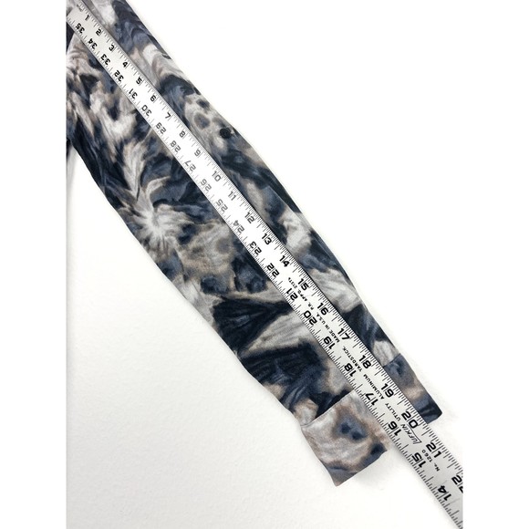 Akoz De Toi Blue Tie Dye Women's Size Large Collared Button Down Shirt Top - Picture 5 of 8